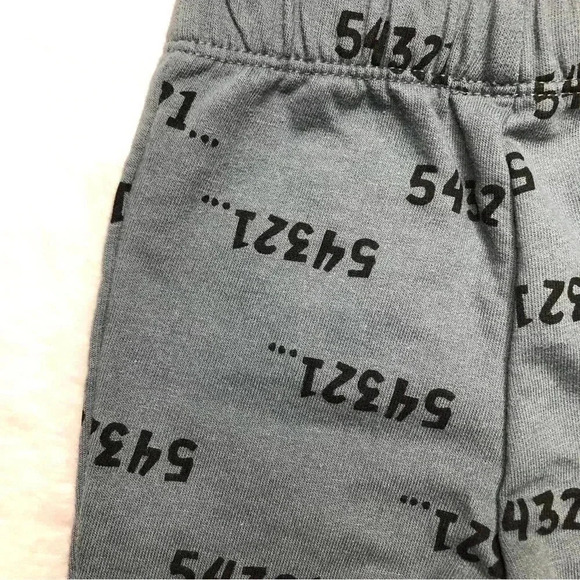PL Baby Sweatpants Numbers Greenish Blue Size 0-3 Months - Picture 15 of 16